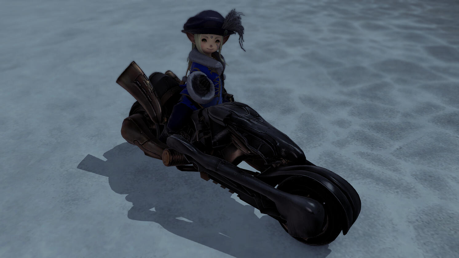 Enjoying a new ride on a chilly day!